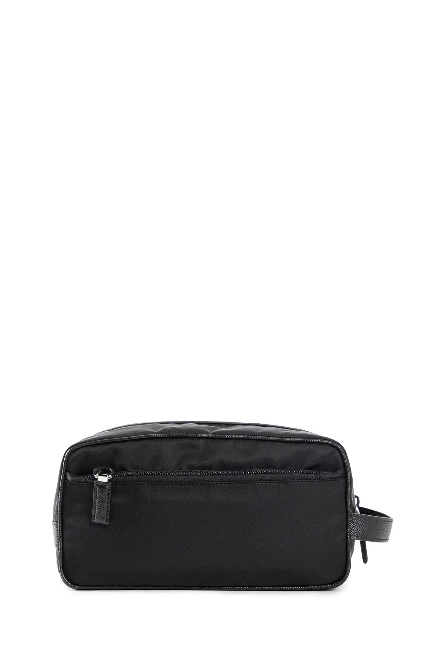 Re-Nylon and Saffiano leather travel pouch - Antonioli.eu