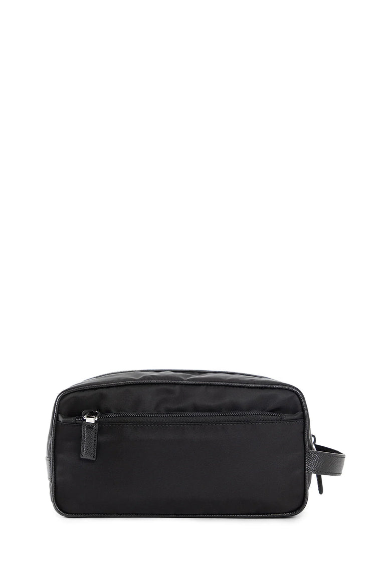 Re-Nylon and Saffiano leather travel pouch - Antonioli.eu