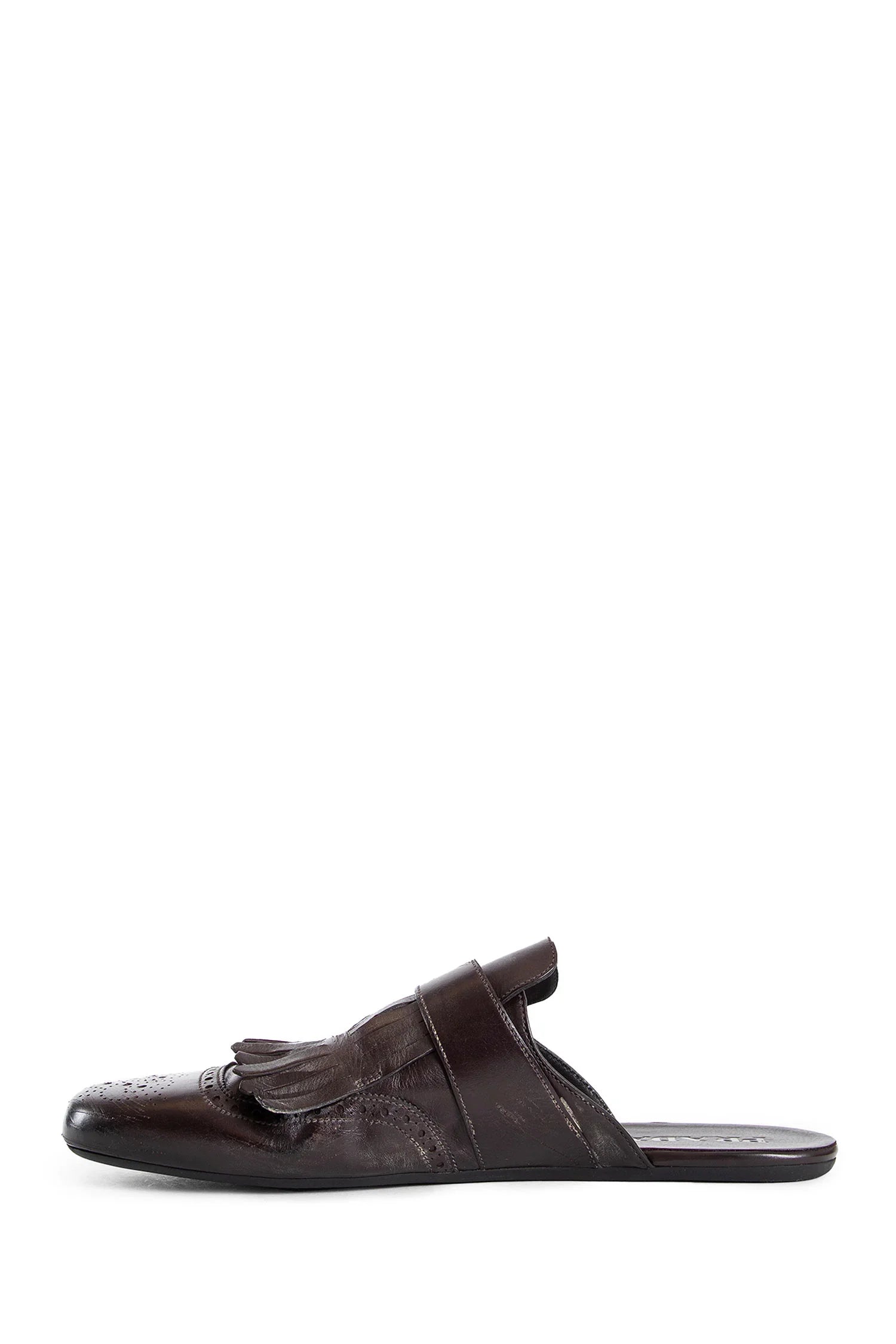 Shuffle fringed monk strap leather mules - Antonioli.eu