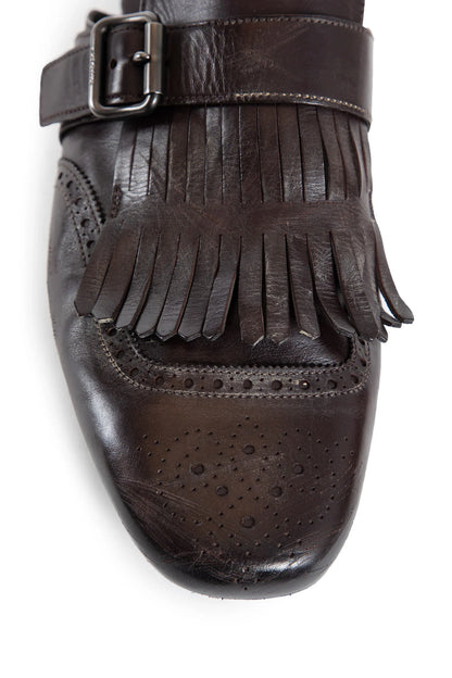 Shuffle fringed monk strap leather mules - Antonioli.eu