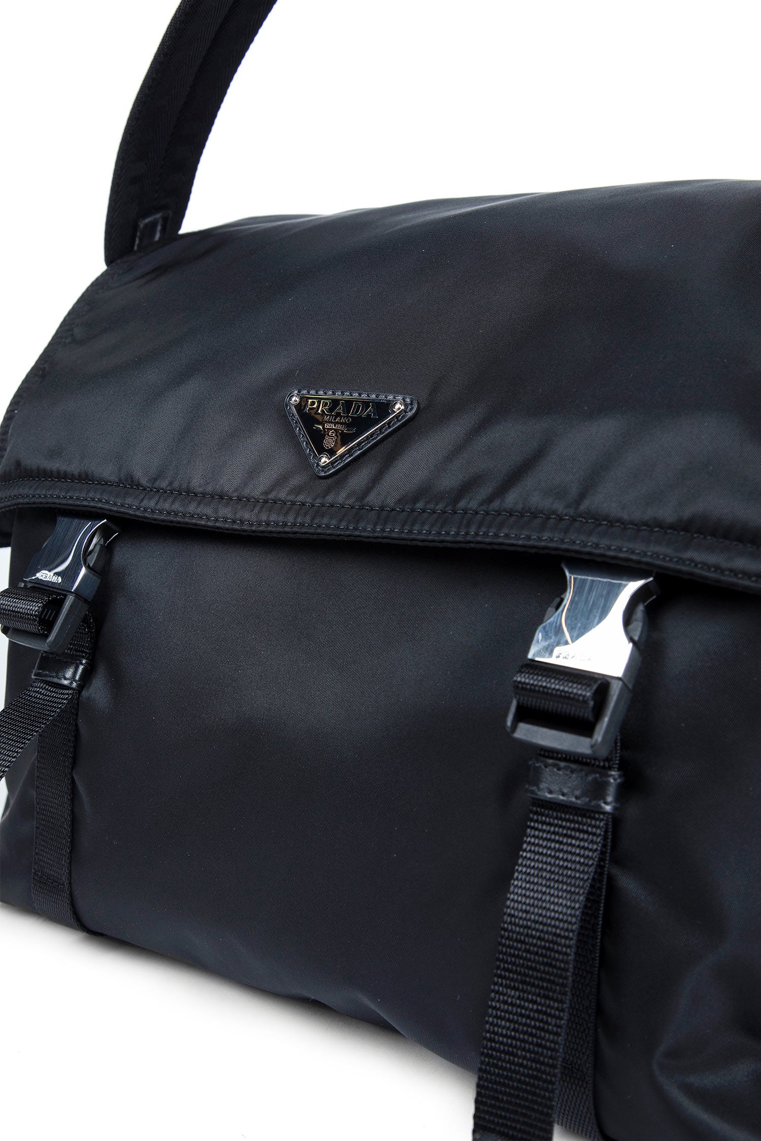 Explore Re-Nylon and leather bag