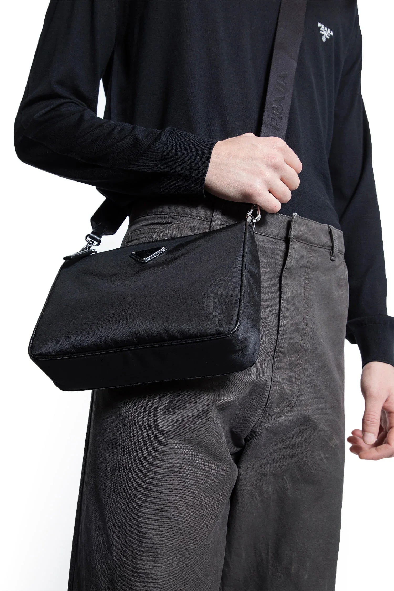 PRADA MAN BLACK CROSSBODY BAGS - Antonioli.eu