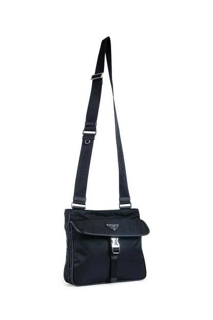 Re-Nylon and Saffiano Leather Shoulder Bag - Antonioli.eu