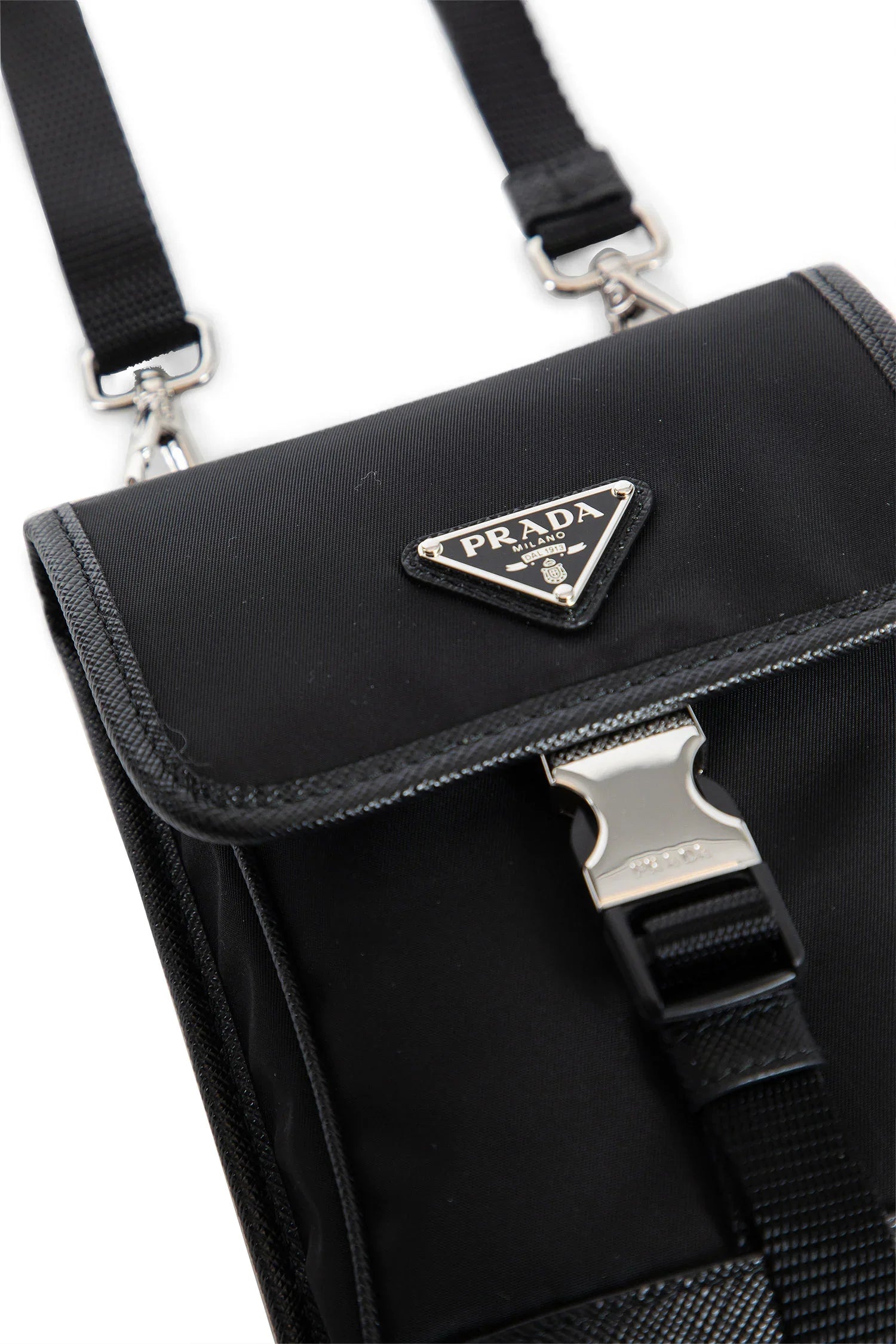 Re-Nylon And Saffiano Leather Smartphone Case - Antonioli.eu