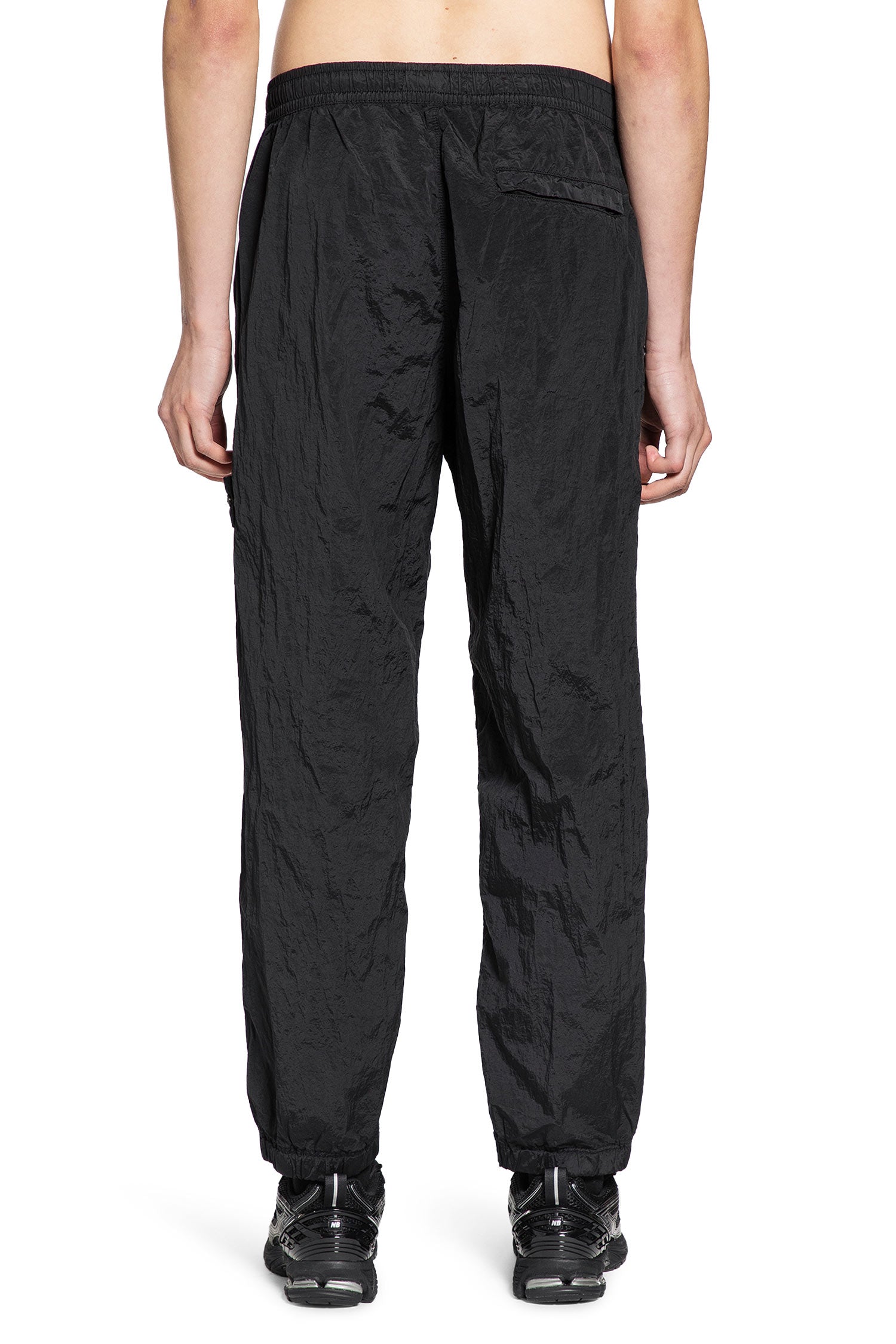 STONE ISLAND MAN BLACK TROUSERS