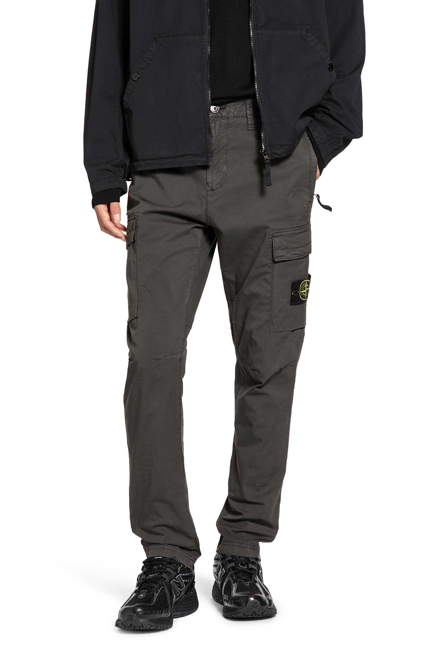 STONE ISLAND MAN GREY TROUSERS - Antonioli.eu