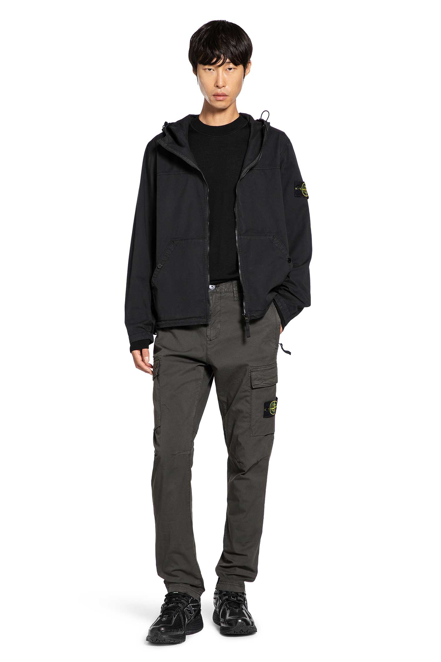 STONE ISLAND MAN GREY TROUSERS
