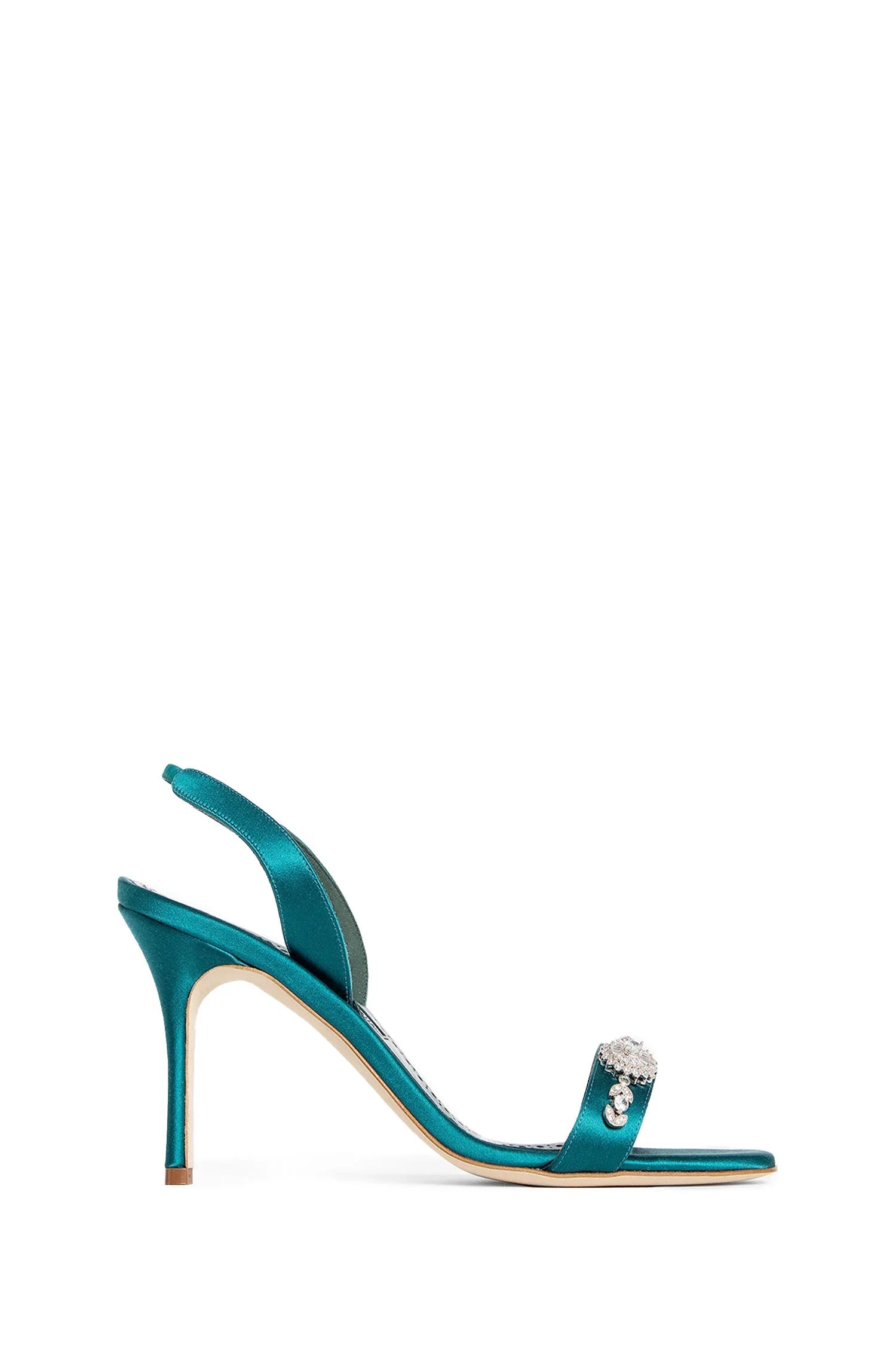 MANOLO BLAHNIK WOMAN GREEN SANDALS & SLIDES - Antonioli.eu
