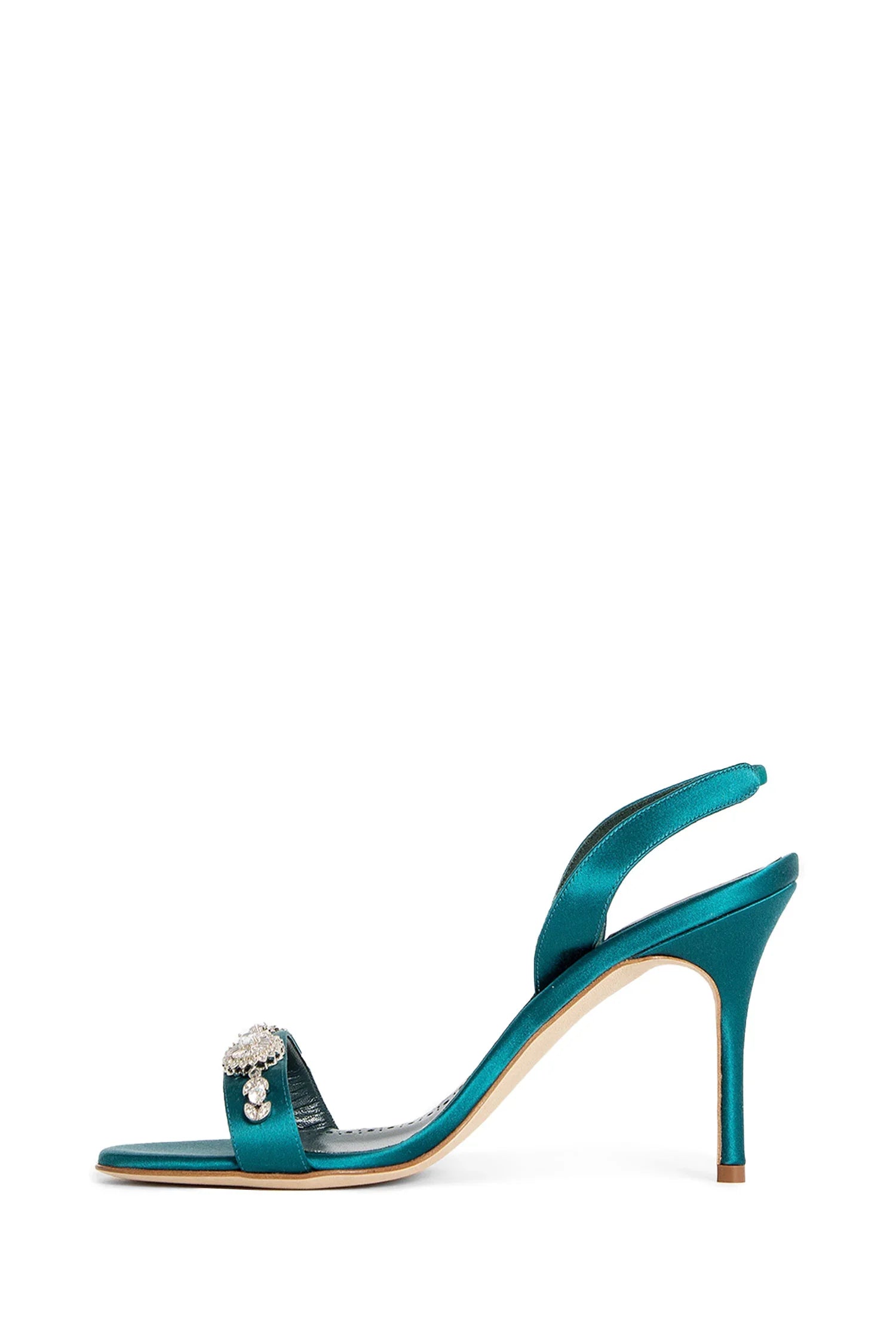 MANOLO BLAHNIK WOMAN GREEN SANDALS & SLIDES - Antonioli.eu