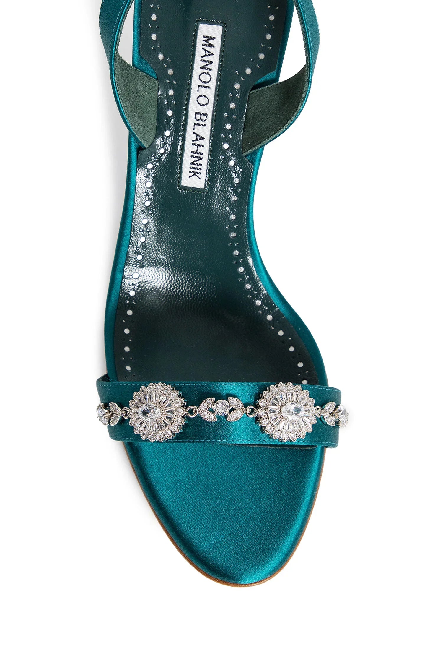 MANOLO BLAHNIK WOMAN GREEN SANDALS & SLIDES - Antonioli.eu