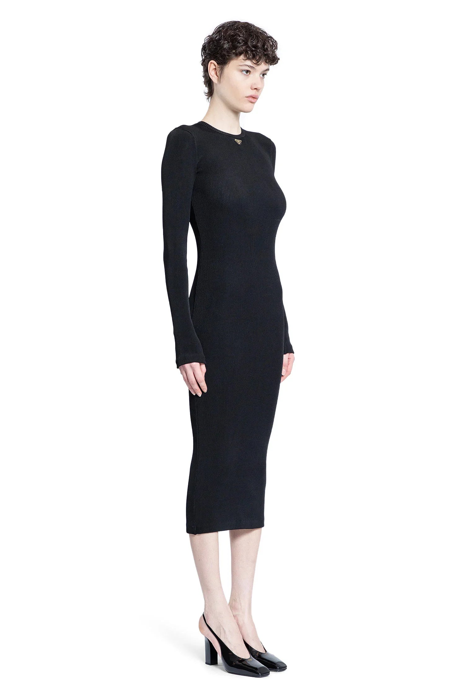 Ribbed-Knit Jersey Dress - Antonioli.eu