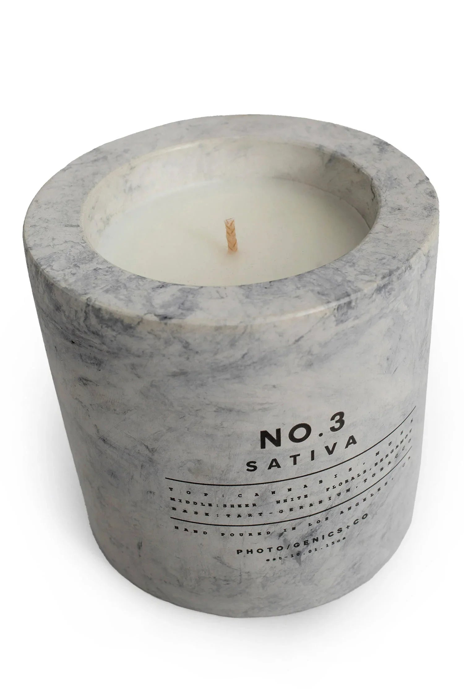 No.3 Sativa Concrete Candle - Antonioli.eu