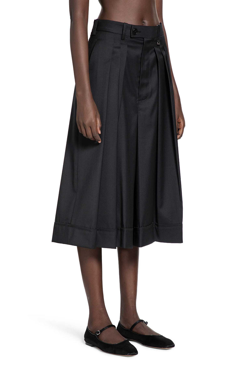 Pleated Culotte Shorts