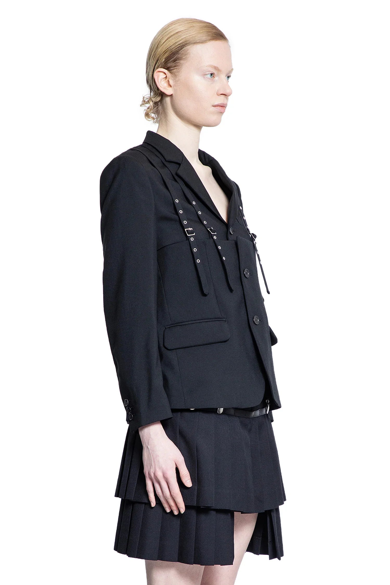 Harness Wool Blazer - Antonioli.eu