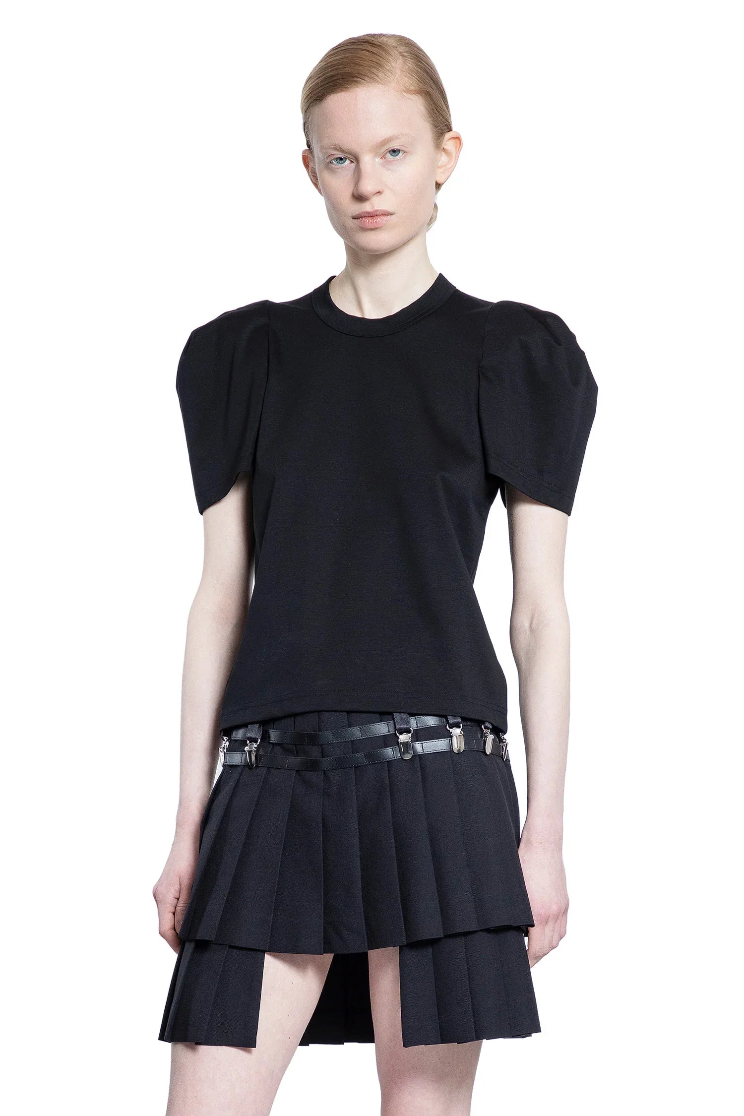 Puff Sleeve Cotton Jersey T-Shirt - Antonioli.eu