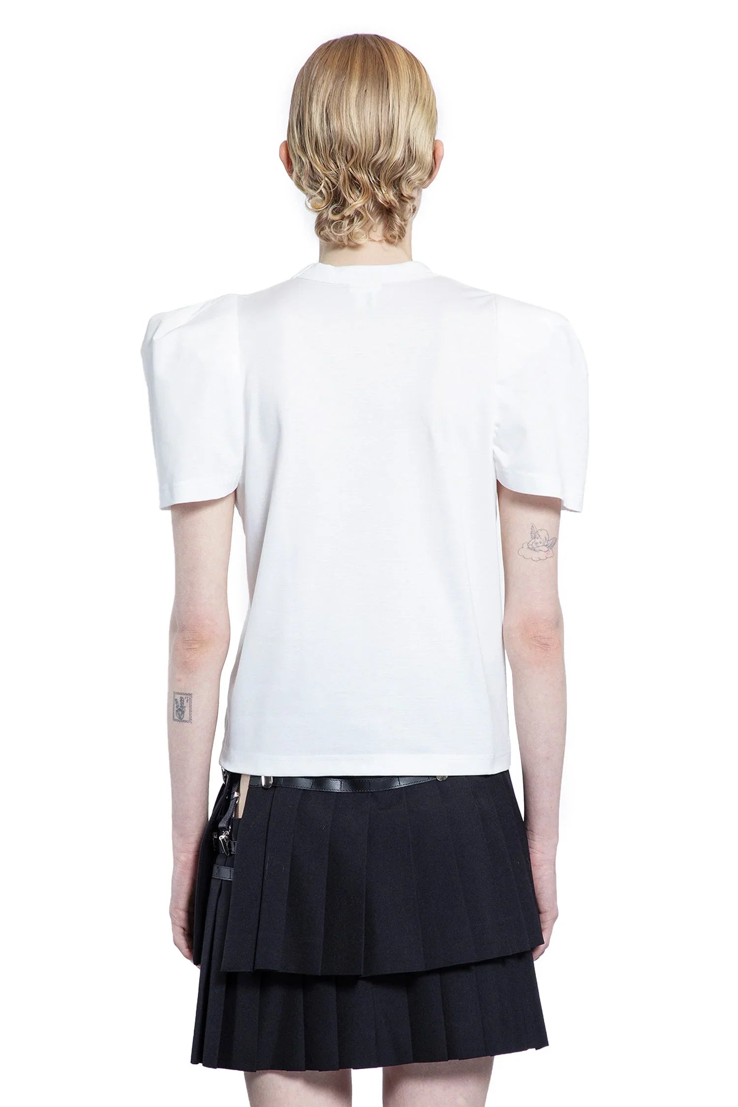 Puff Sleeve Cotton Jersey T-Shirt - Antonioli.eu