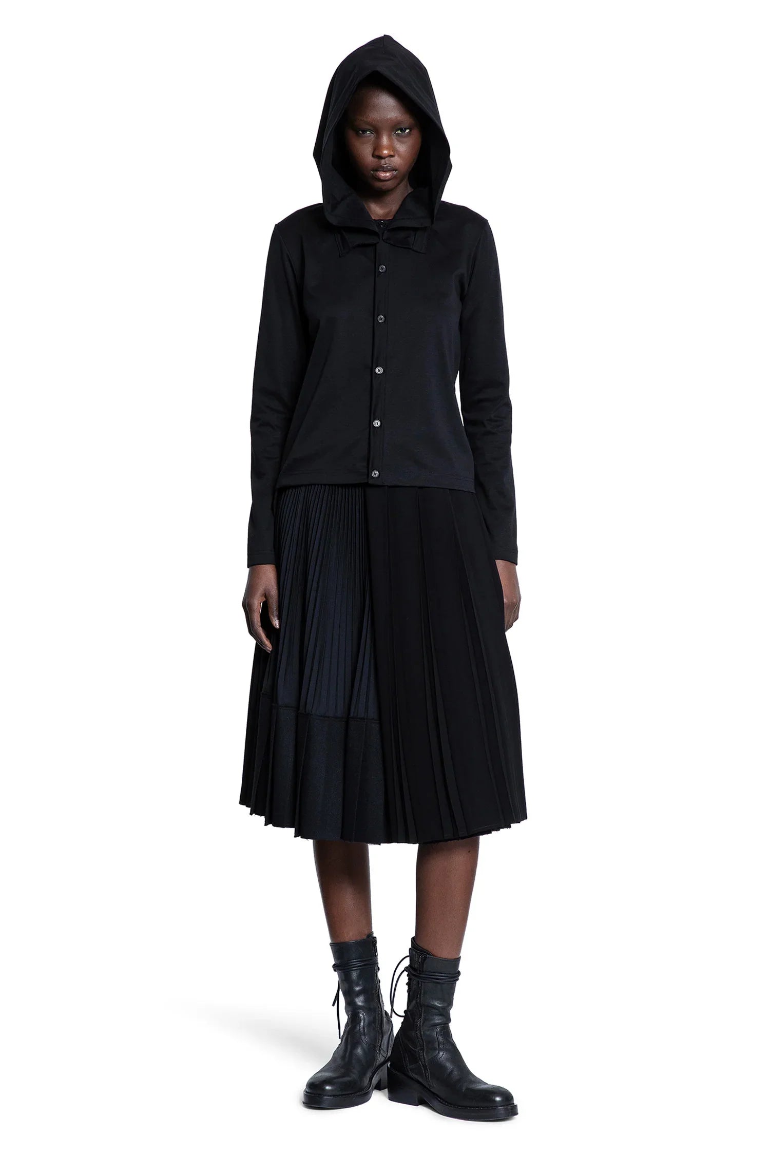 Hooded Cotton Cardigan - Antonioli.eu