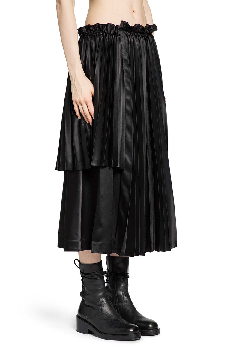 NOIR KEI NINOMIYA WOMAN BLACK SKIRTS