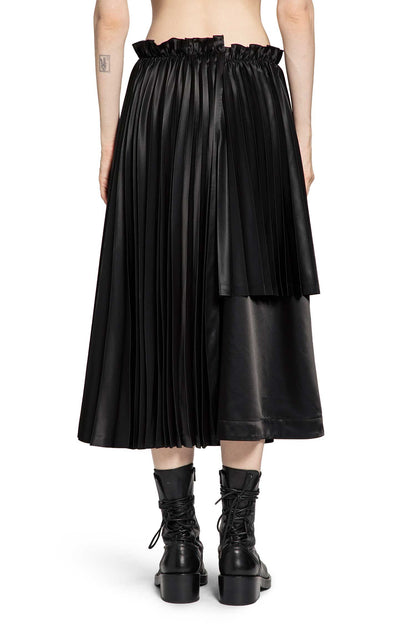NOIR KEI NINOMIYA WOMAN BLACK SKIRTS