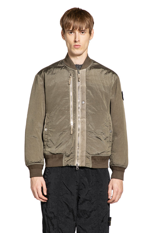 STONE ISLAND MAN GREEN JACKETS