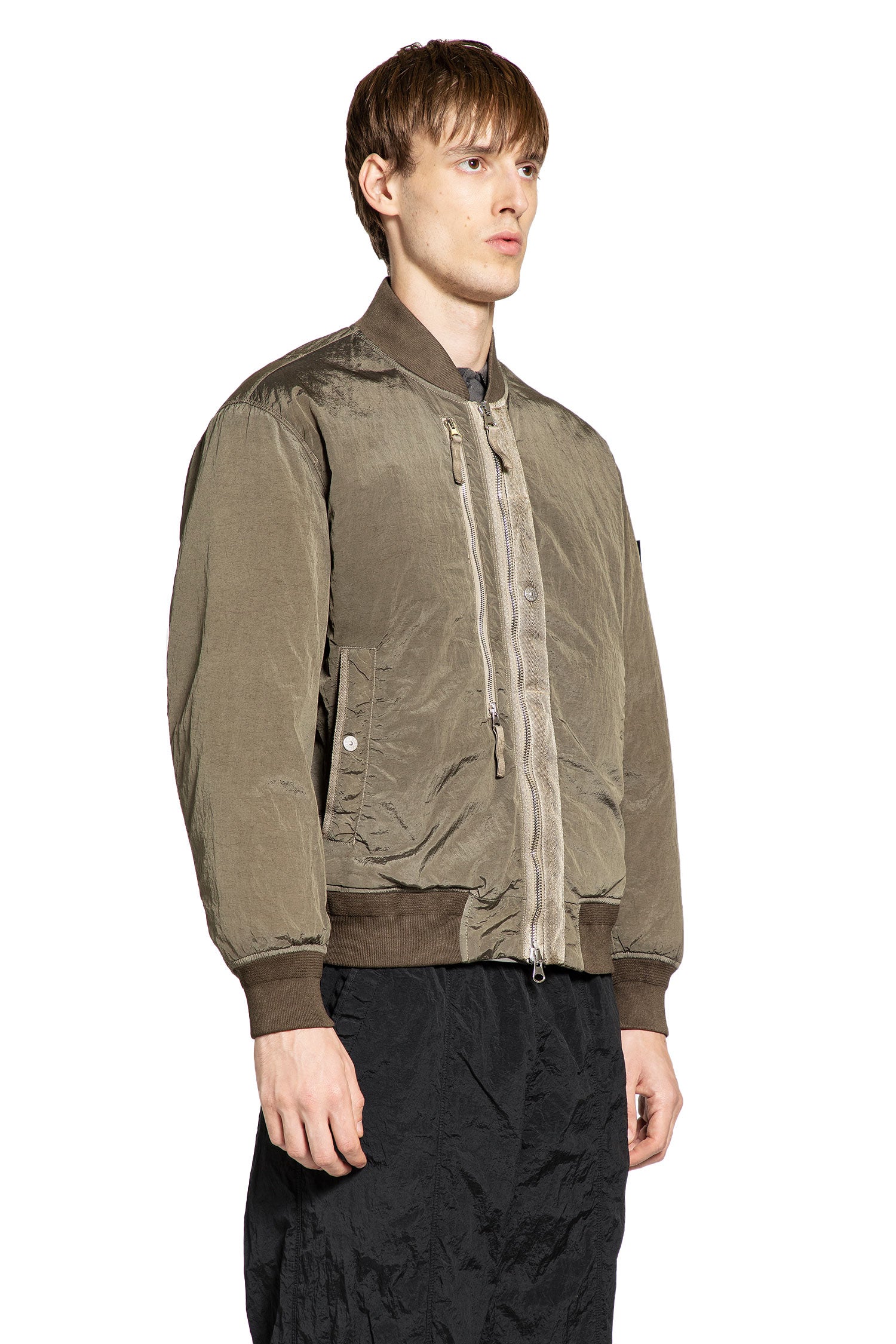 STONE ISLAND MAN GREEN JACKETS