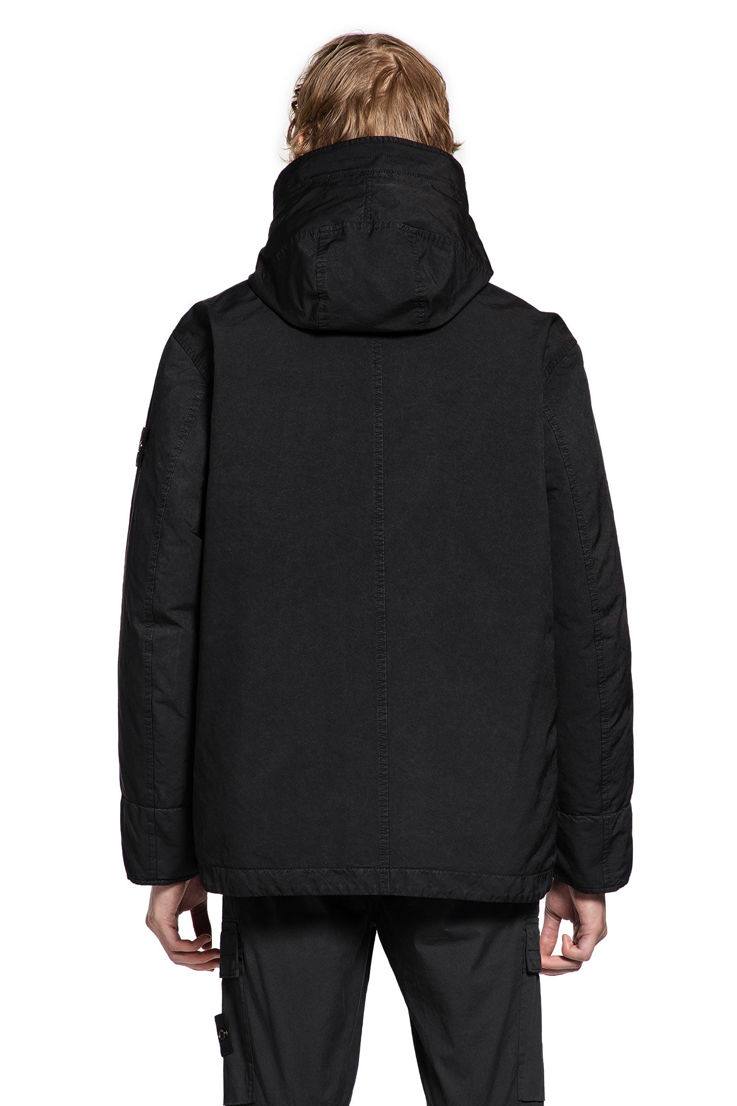 STONE ISLAND MAN BLACK COATS