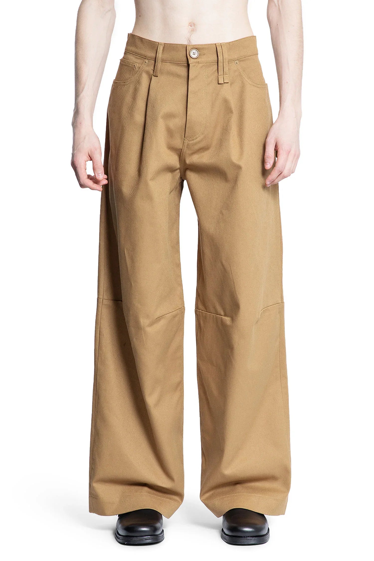 Wide Leg Puddle Drill Jeans - Antonioli.eu
