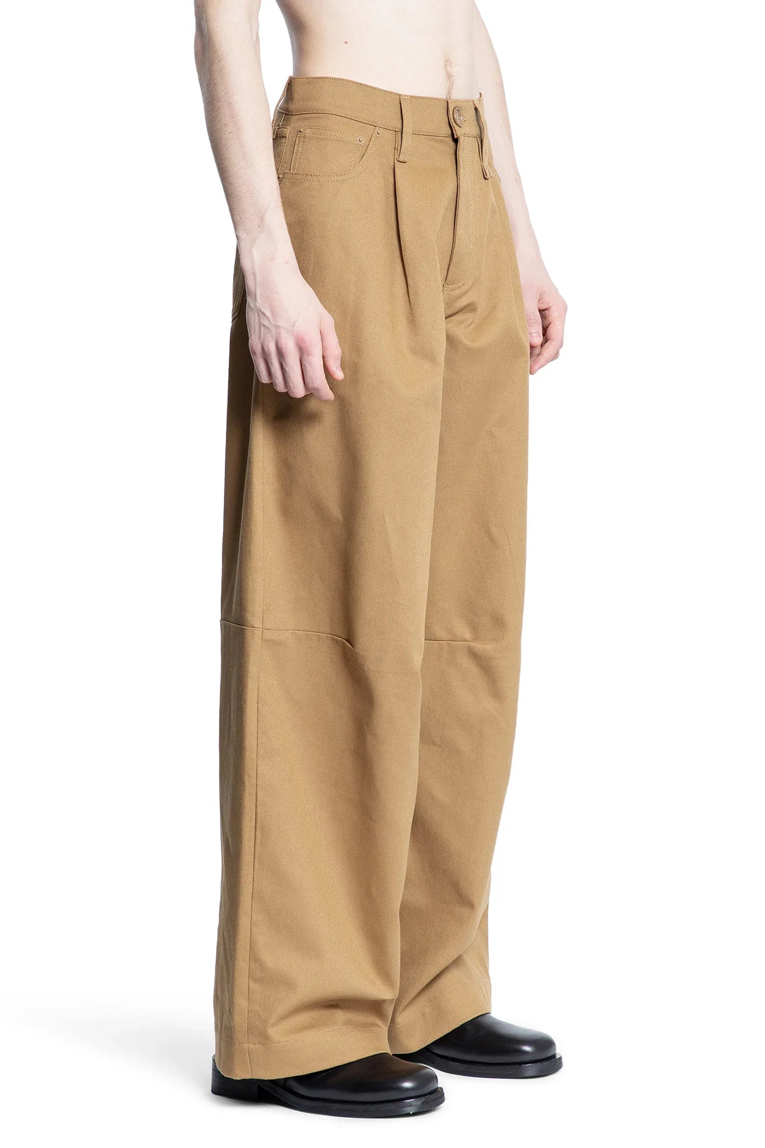 Wide Leg Puddle Drill Jeans - Antonioli.eu