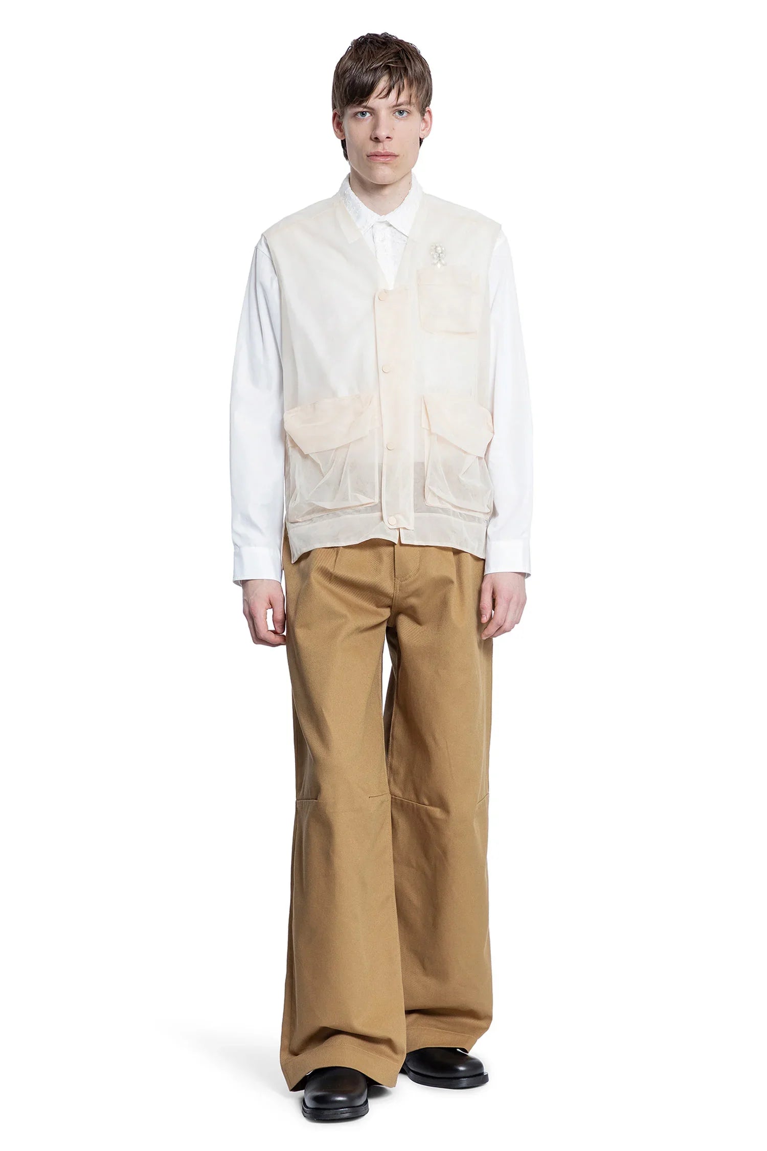 Wide Leg Puddle Drill Jeans - Antonioli.eu