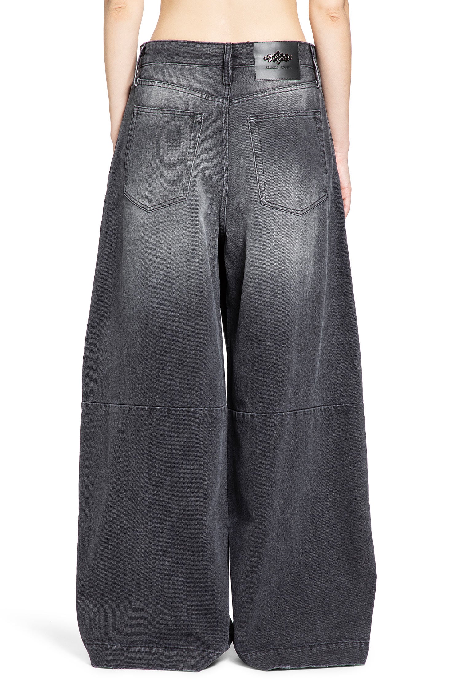 Distressed Wide Leg Puddle Jeans