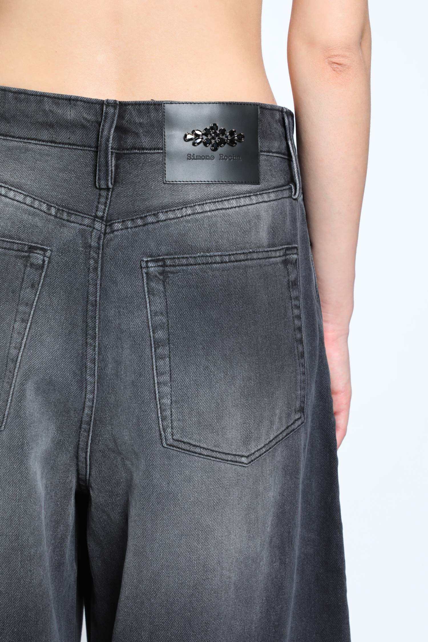 Distressed Wide Leg Puddle Jeans
