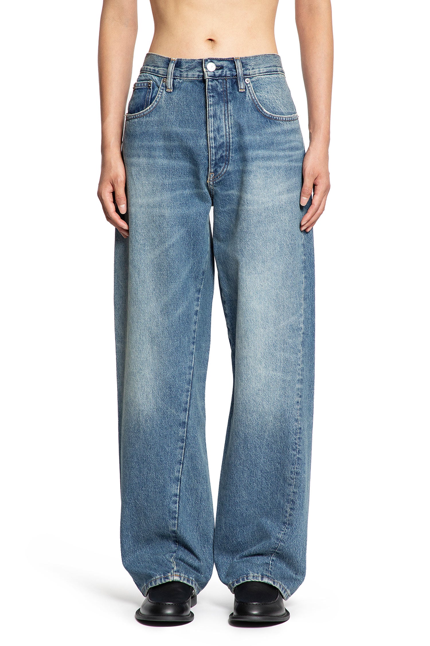 Jeans a gamba larga