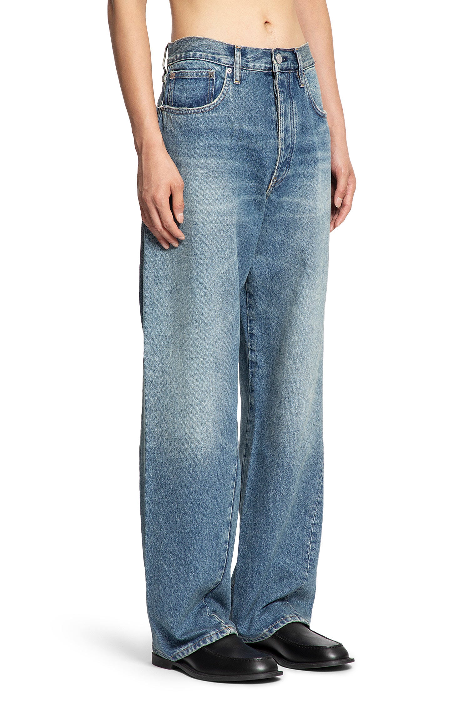 Jeans a gamba larga