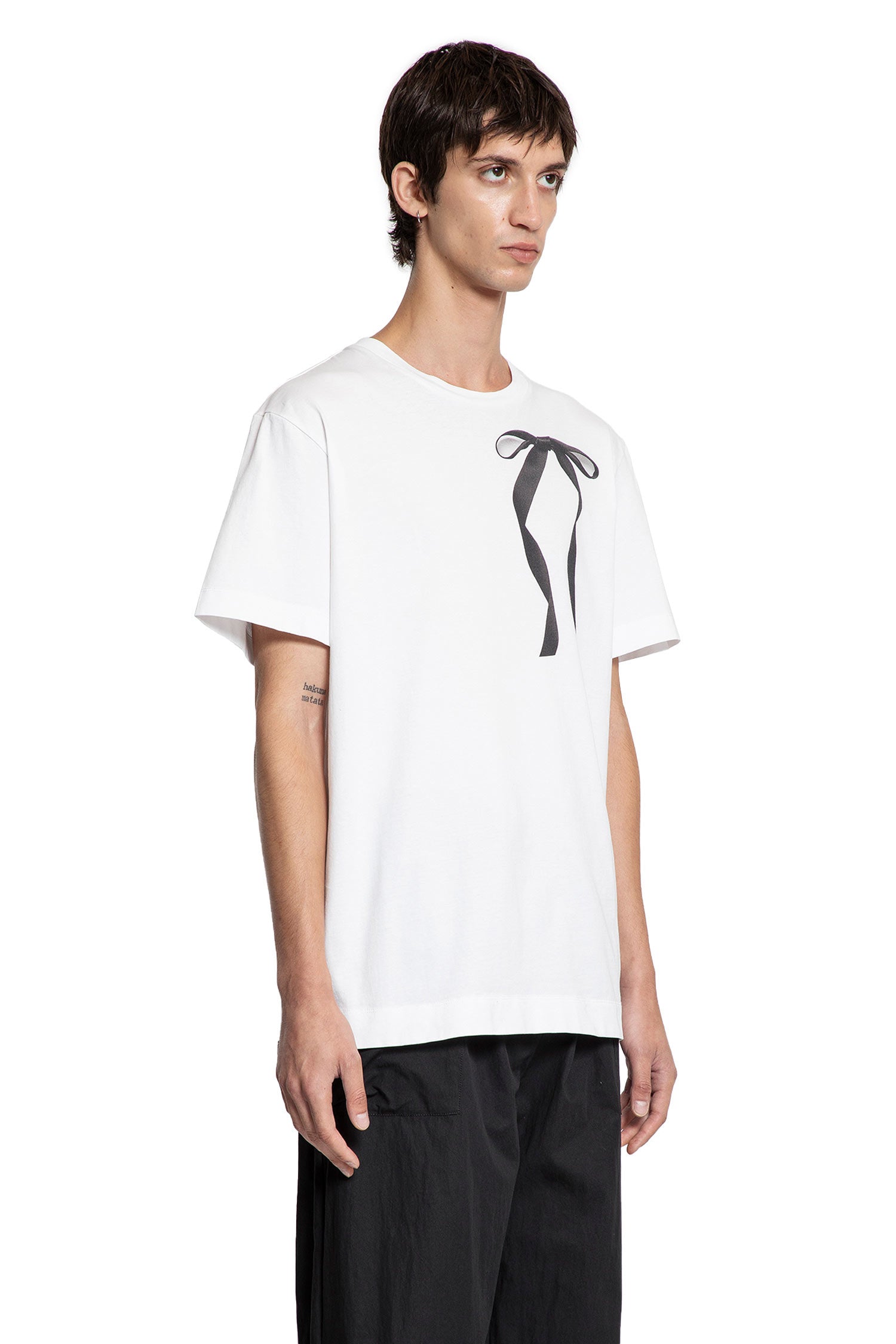 Ribbon Tail Print T-Shirt - Antonioli.eu