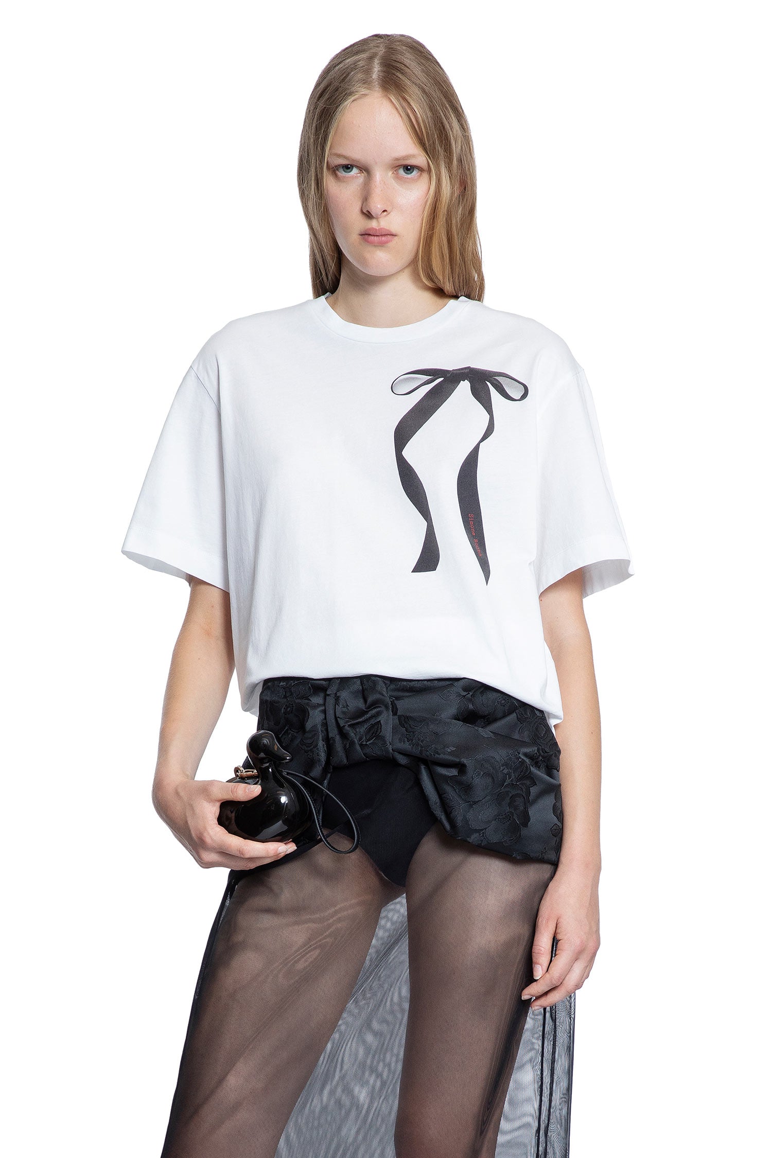 Ribbon Bow Tail T-Shirt - Antonioli.eu