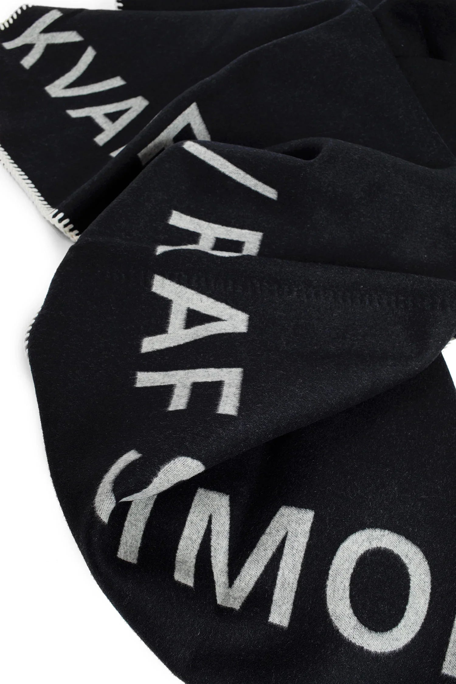 Raf Simons collaboration Double Face logo blanket - Antonioli.eu