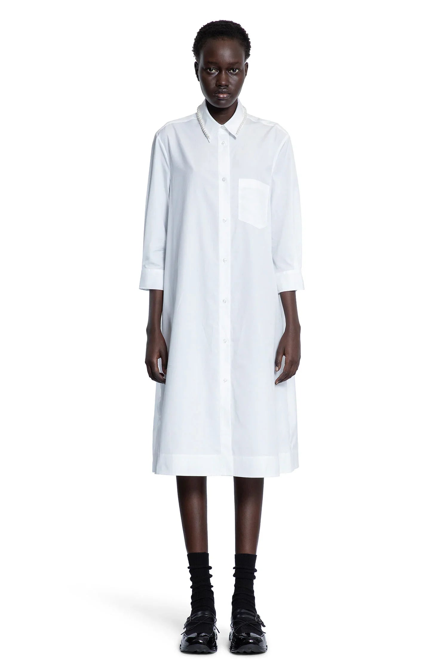 Long Masculine Button Placket Shirt - Antonioli.eu