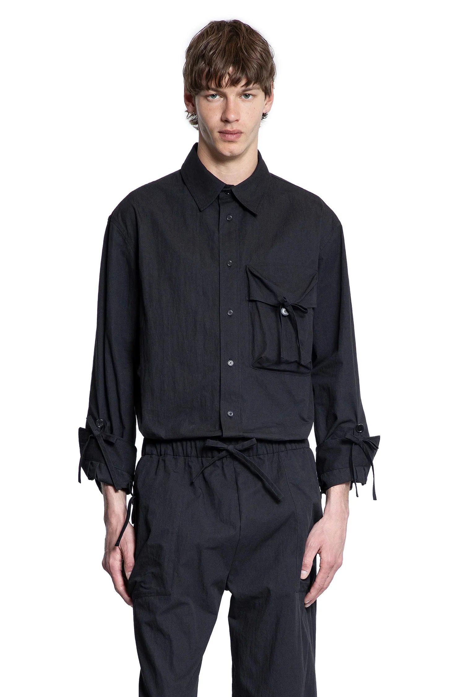 Bow Detail Workwear Shirt - Antonioli.eu