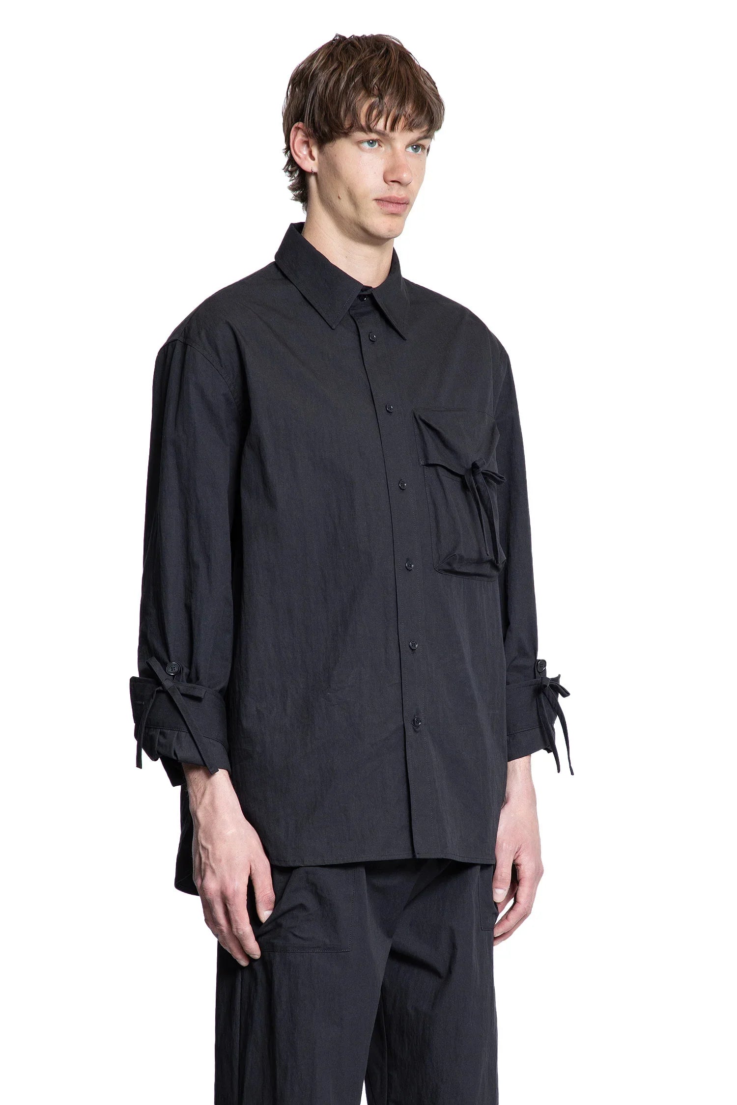 Bow Detail Workwear Shirt - Antonioli.eu