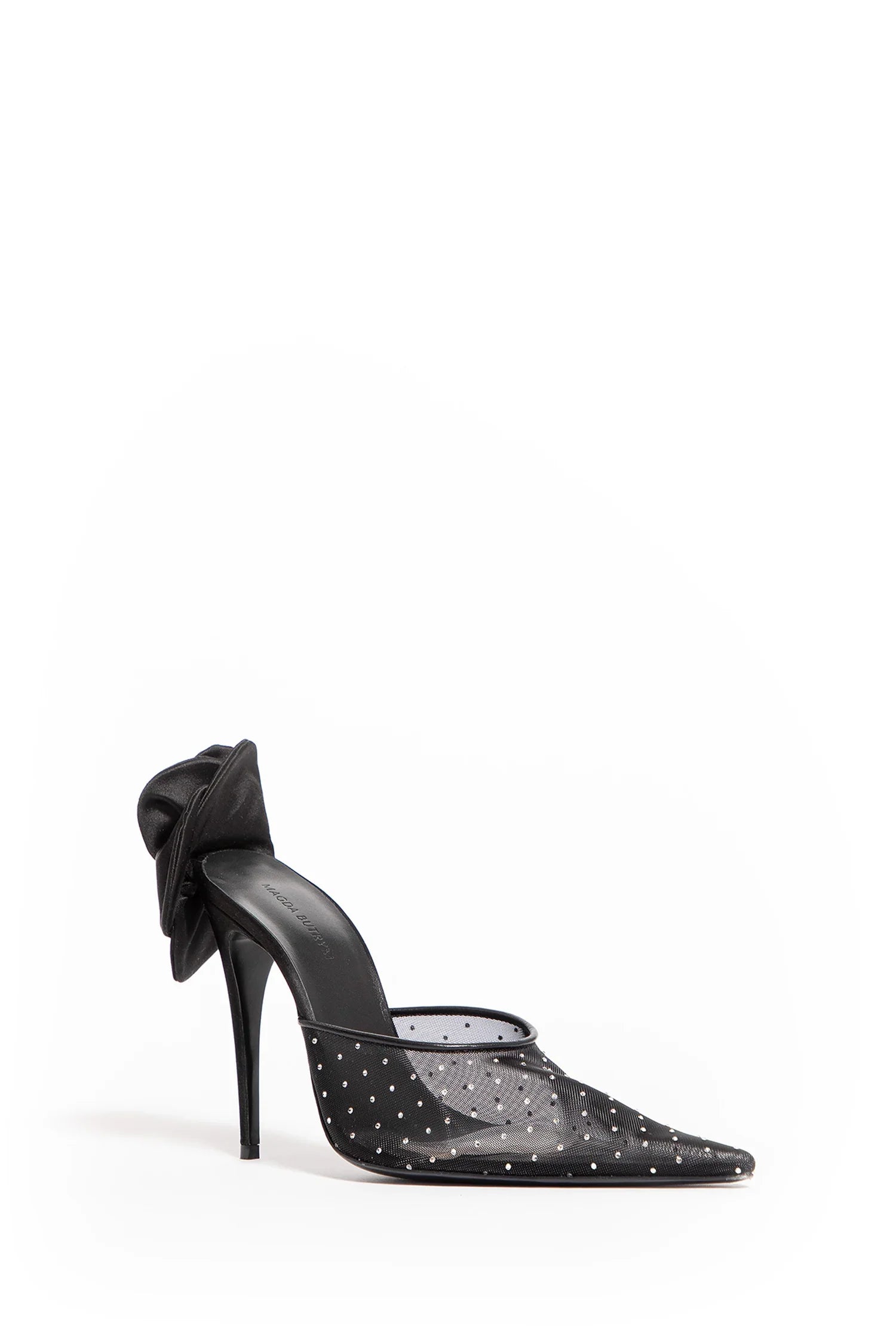 Rose Crystal Mesh Mules - Antonioli.eu