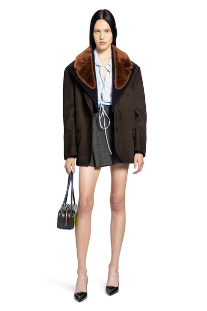 Suede and Shearling Blazer