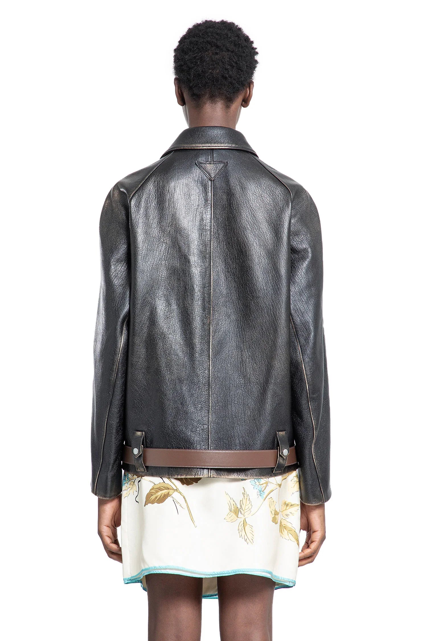 Leather blouson jacket - Antonioli.eu