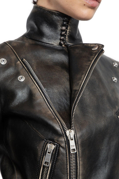PRADA WOMAN BLACK JACKETS - Antonioli.eu