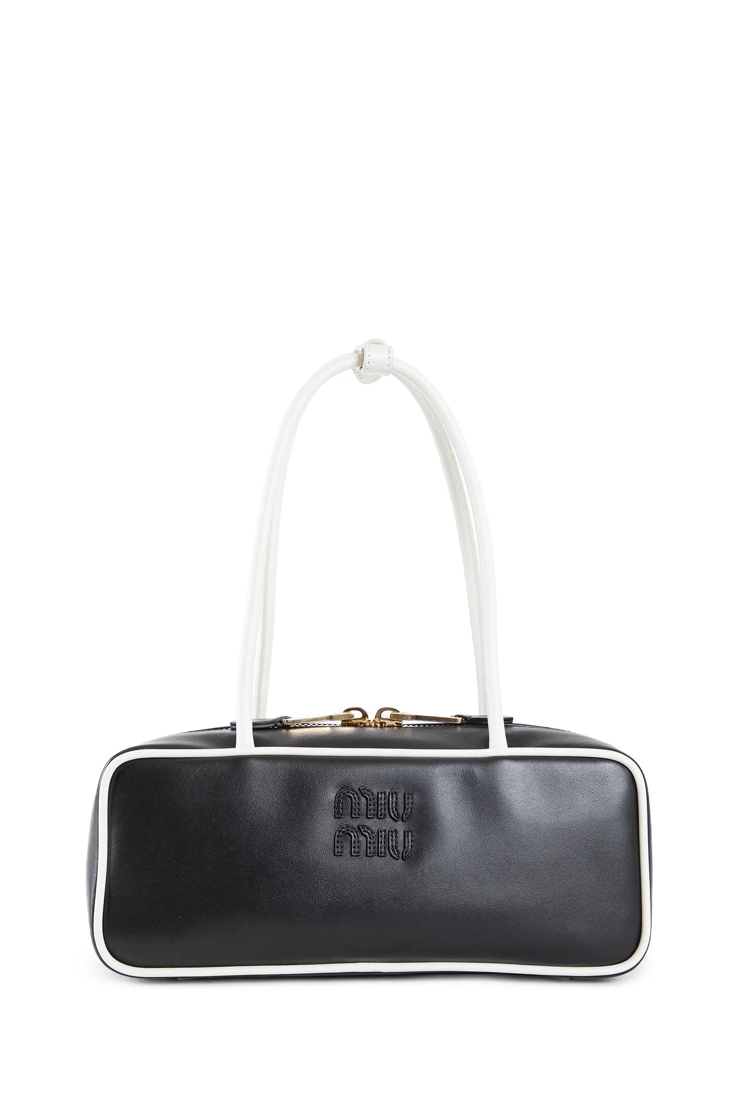 MIU MIU WOMAN BLACK&WHITE SHOULDER BAGS - Antonioli.eu