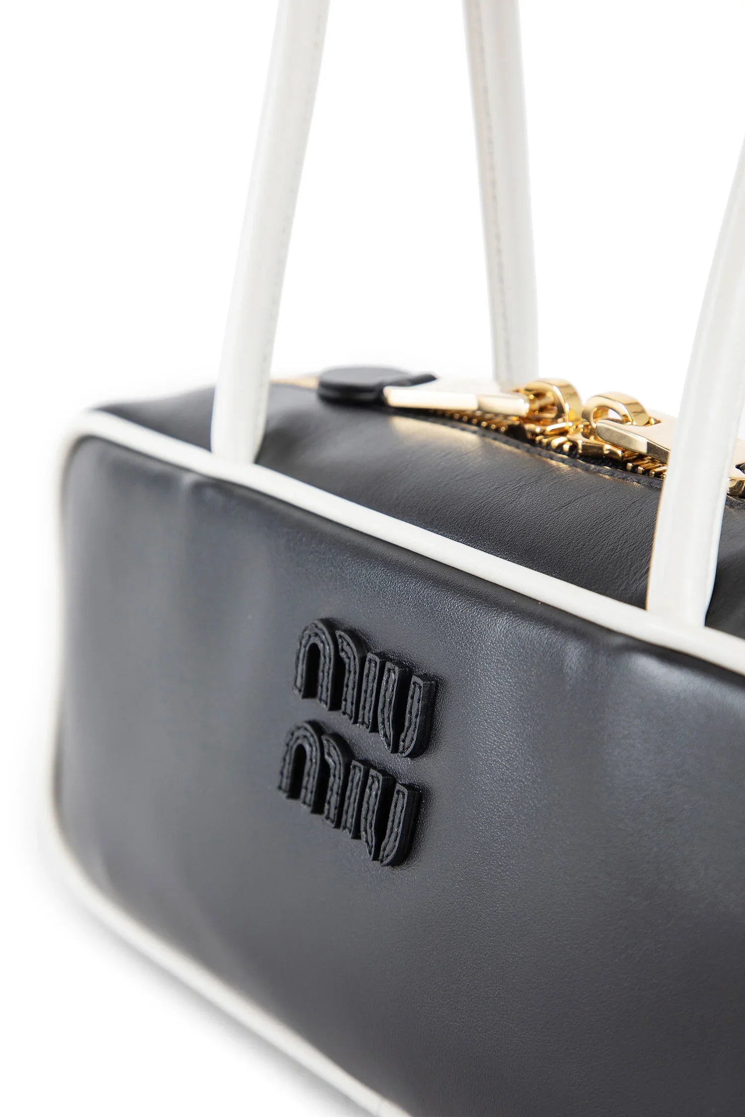 MIU MIU WOMAN BLACK&WHITE SHOULDER BAGS - Antonioli.eu