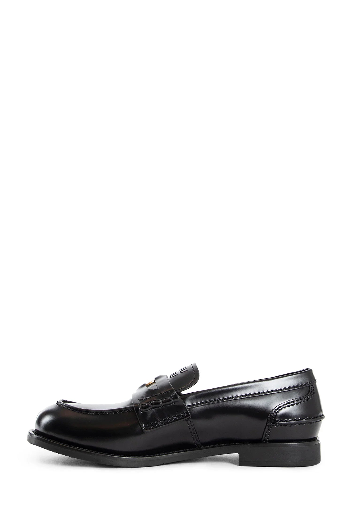 Brushed leather penny loafers - Antonioli.eu