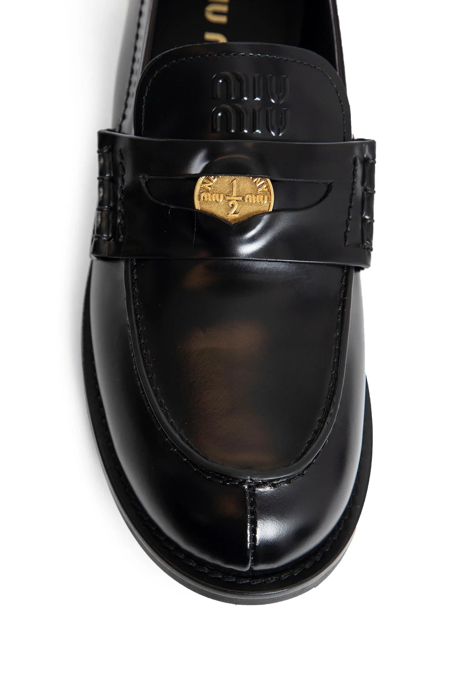 Brushed leather penny loafers - Antonioli.eu