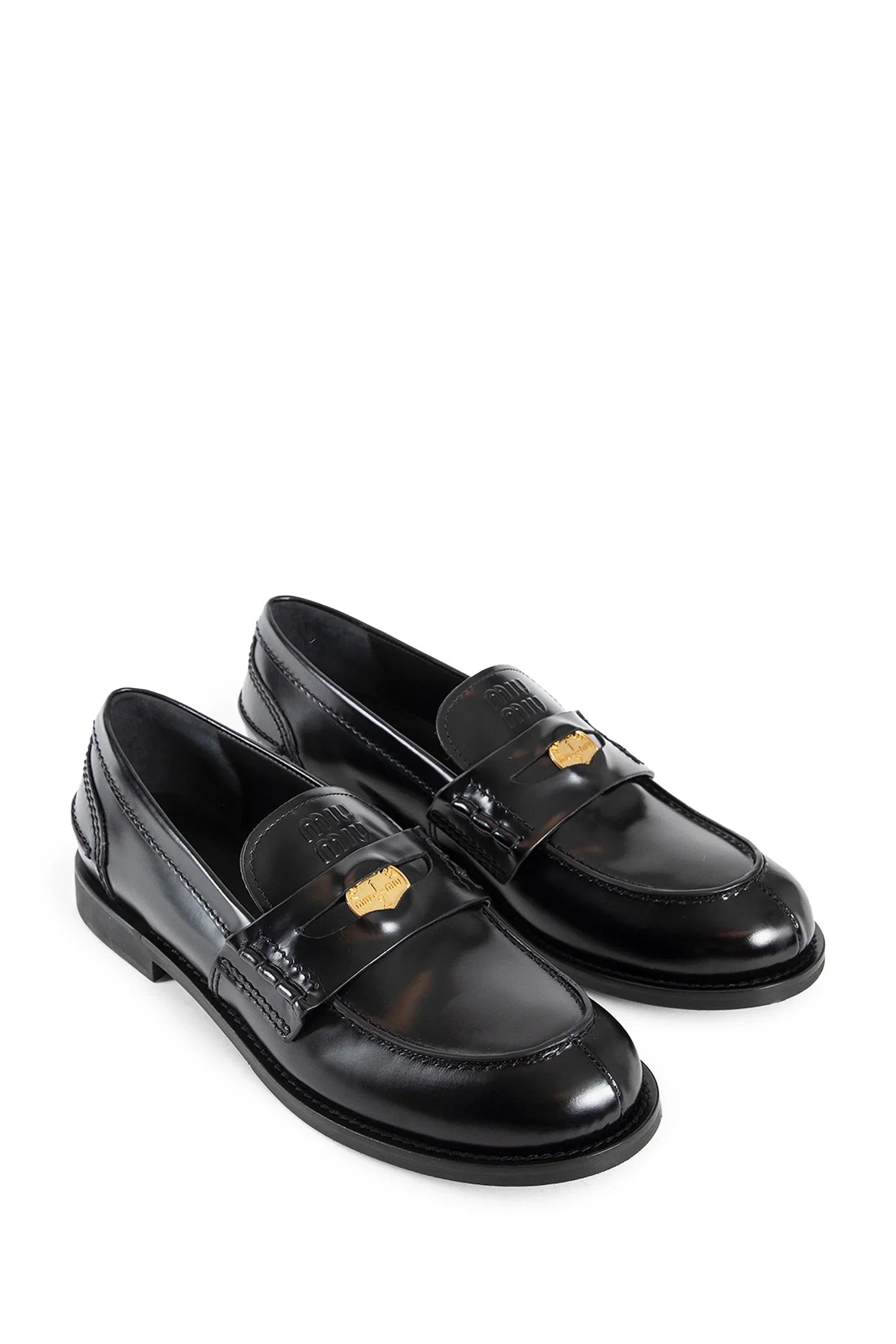 Brushed leather penny loafers - Antonioli.eu
