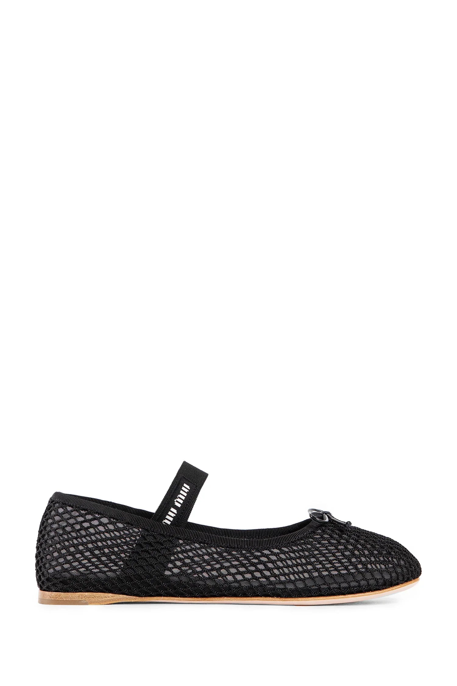 MIU MIU WOMAN BLACK FLATS - Antonioli.eu