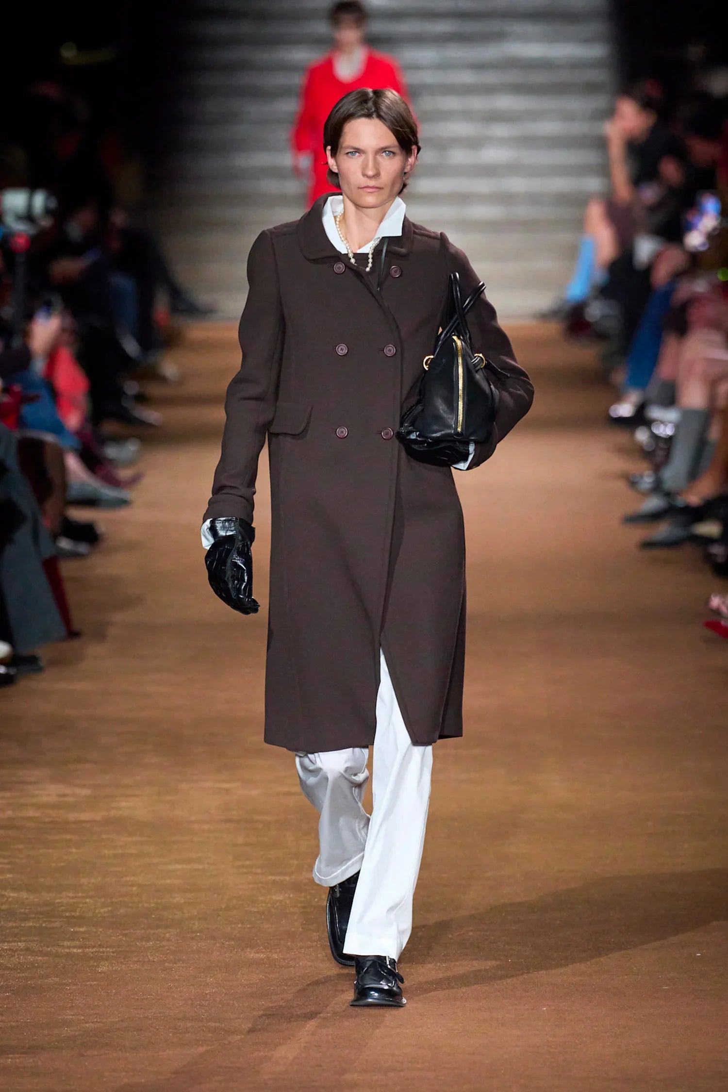 MIU MIU WOMAN BLACK GLOVES - Antonioli.eu